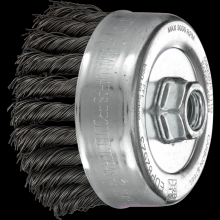 Pferd Inc. 79184739 - PFERD Knot Wire Cup Brush PSF 4" Dia. .023 Carbon Steel 5/8-11" Thread Retail