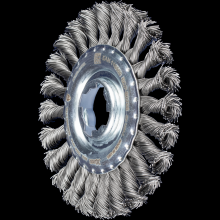 Pferd Inc. 43312031 - PFERD Standard Twist Knot Wire Wheel Brush 4-1/2" Dia. .020 Carbon Steel X-LOCK