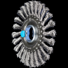 Pferd Inc. 43303038 - PFERD Standard Twist Knot Wire Wheel Brush 4-7/8" Dia. .020 Stainless Steel X-LOCK