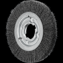 Pferd Inc. 79181127 - PFERD Crimped Wire Wheel Brush 8" Dia Medium Face .012 Carbon Steel 2" Keyed Arbor