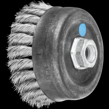 Pferd Inc. 79182789 - PFERD COMBITWIST® Knot Wire Cup Brush 4" Dia. .014 Stainless Steel 5/8-11" Thread