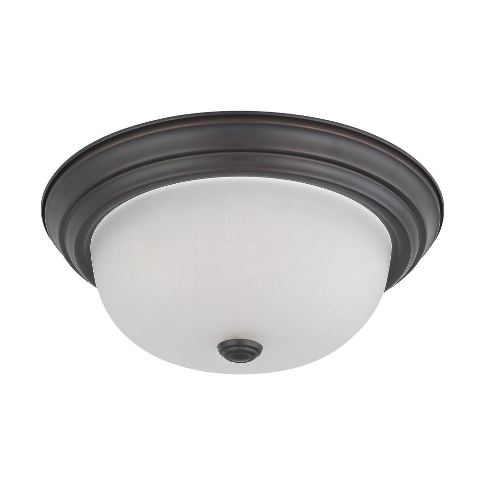 2 LIGHT 13&#34; FLUSH MOUNT