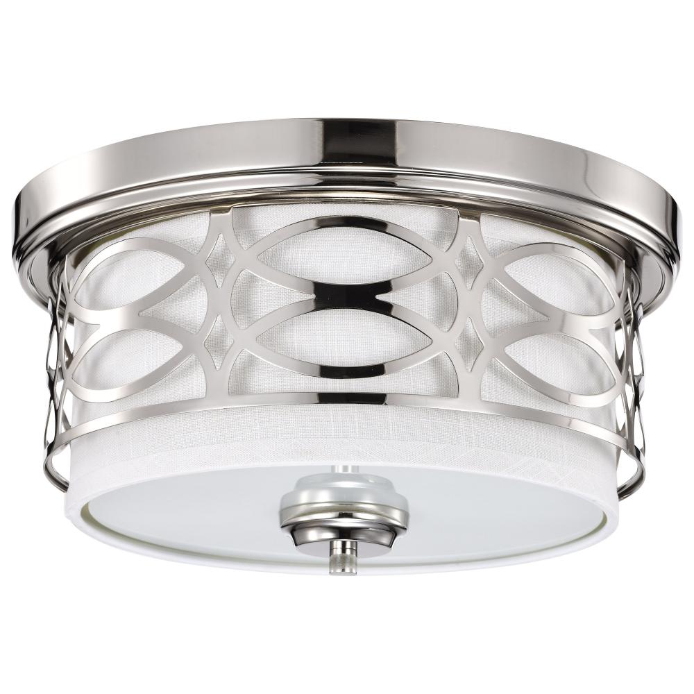 HARLOW 2 LIGHT FLUSH DOME