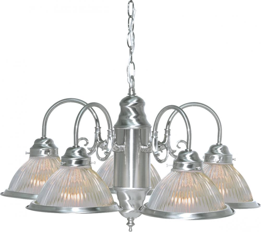 5 LIGHT 22&#34; CHANDELIER