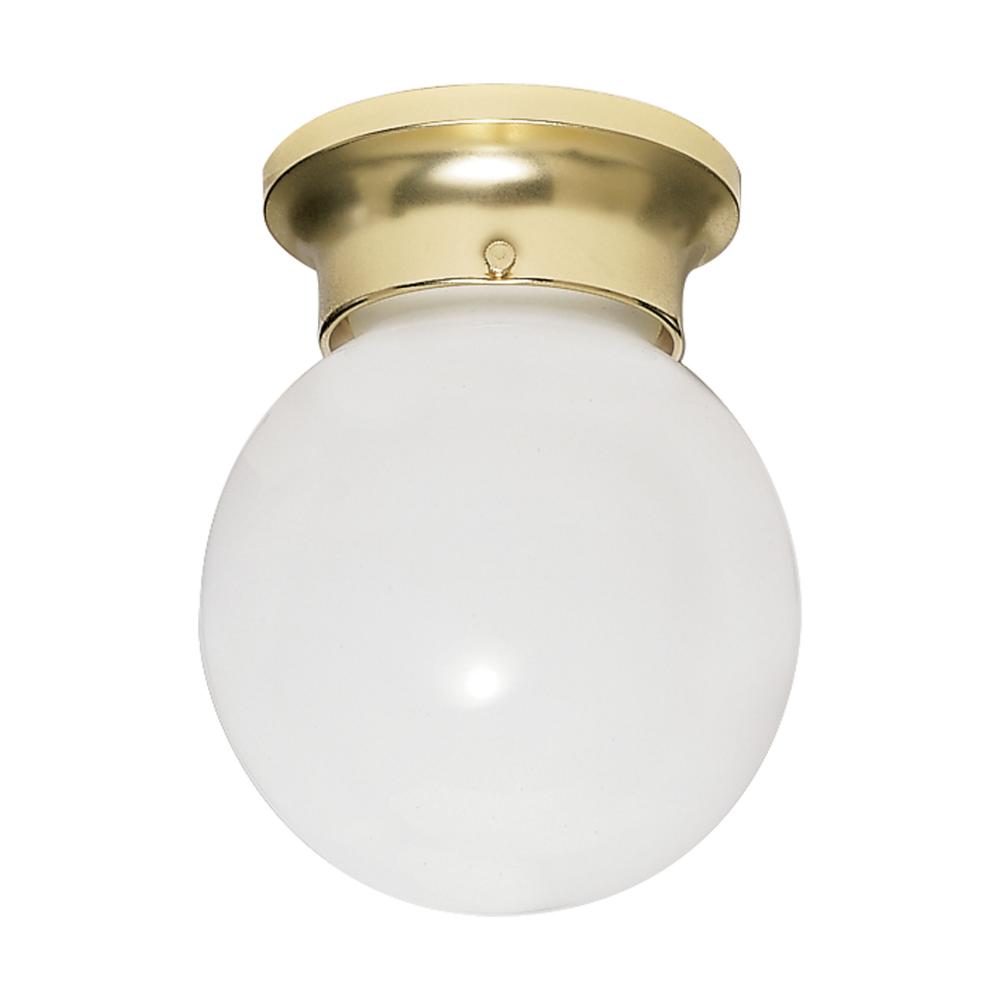 1 LIGHT 8&#34; BALL FIXTURE