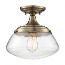 Nuvo 60/6797 - KEW 1 LIGHT SEMI FLUSH