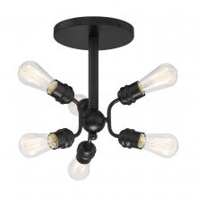 Nuvo 60/6916 - FARADAY 6 LIGHT SEMI FLUSH