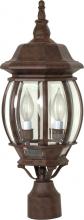 Nuvo 60/898 - CENTRAL PARK 3 LT POST LANTERN