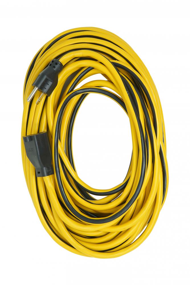 EXTCORD, 14/3 SJTW 50&#39; YELLOW/BLACK SW