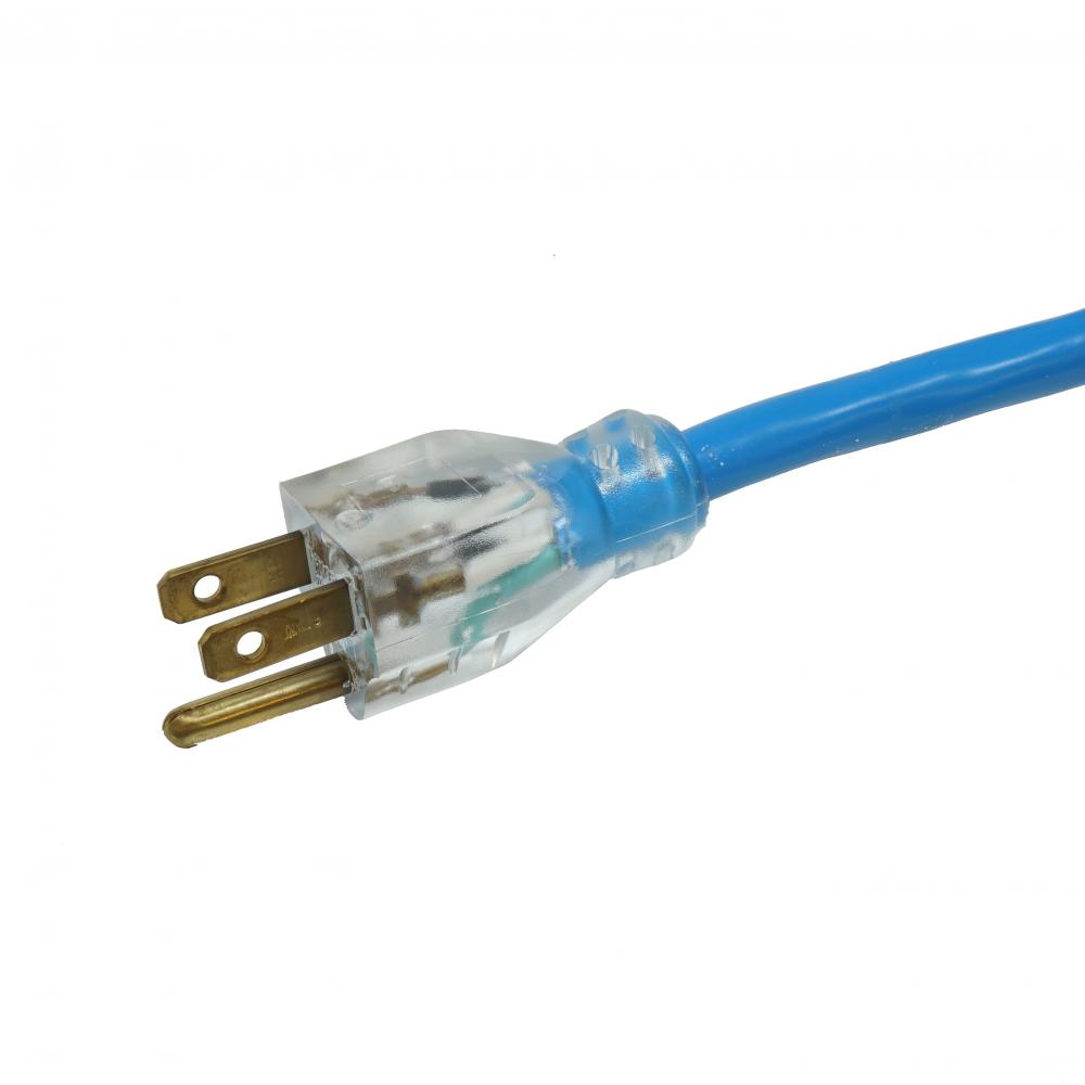 CORD- HV/LT 12/3 100&#39; SJTW T-S BLUE