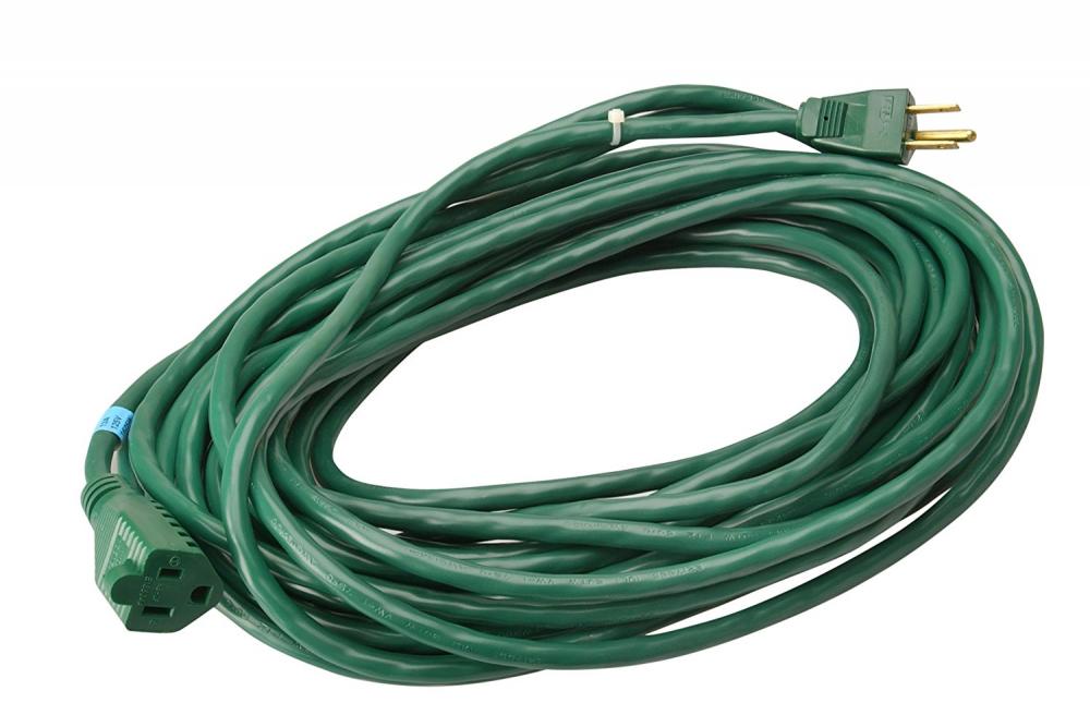 EXTCORD- 16/3 SJTW 80&#39; GREEN YM