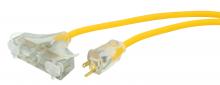 Southwire 4188SW8802 - CORD- TRI-SOURCE 12/3 50' SJTW YELLOW LE