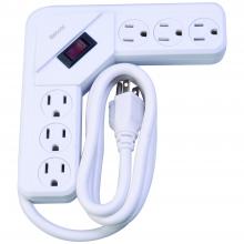 Southwire 41378 - POWERSTRIP- 6 OUTLET CORNER 4' CORD