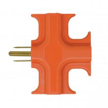 Southwire 550794 - WALL TAP, 3 OUTLET ORANGE