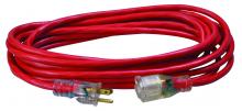 Southwire 2549SW0041 - EXTCORD, 12/3 SJTW 100' RED/WHITE LE SW