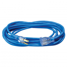 Southwire 24388826 - EXTCORD- 14/3 SJTW 50' YLW/BLUE LOCK SW