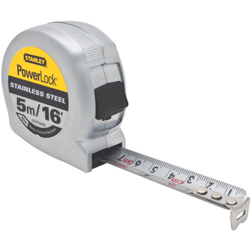 5m/16 ft PowerLock(R) Stainless Steel Tape Measure