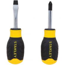 Stanley 62-000 - 2 Pc. Control-Grip(TM) Stubby Screwdriver Set