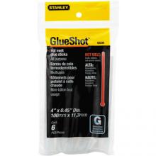 Stanley GS230S - 6 pk 7/16 in x 4 in All Purpose Standard Clear Glue Sticks