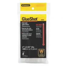 Stanley GS260 - 6 pk 7/16 in x 4 in Woodworking Glue Sticks