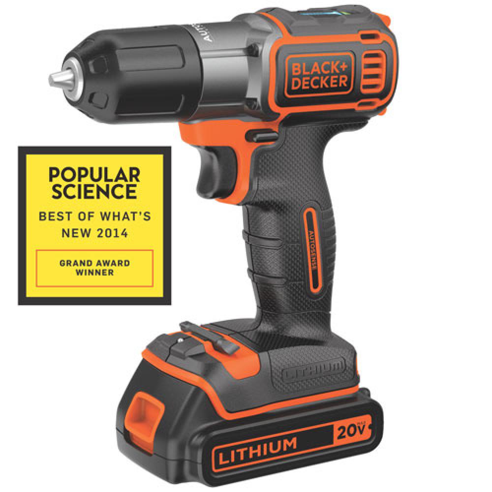 20V MAX* Lithium Drill/Driver with AutoSense(TM) Technology
