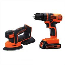 Black & Decker BD2KITCDDS - 20V MAX* Lithium Ion Drill/Driver and MOUSE(R) Detail Sander Combo Kit