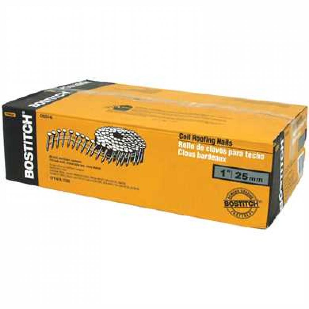 7,200-Qty. 1&#34;Smooth Shank 15 degree Coil Roofing Nails