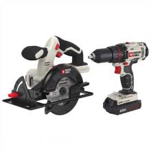 Porter Cable PCCK612L2 - 20V MAX* Cordless Ã‚Â½ in. Drill/Driver and 5-1/2 in. Circular Saw Combo Kit