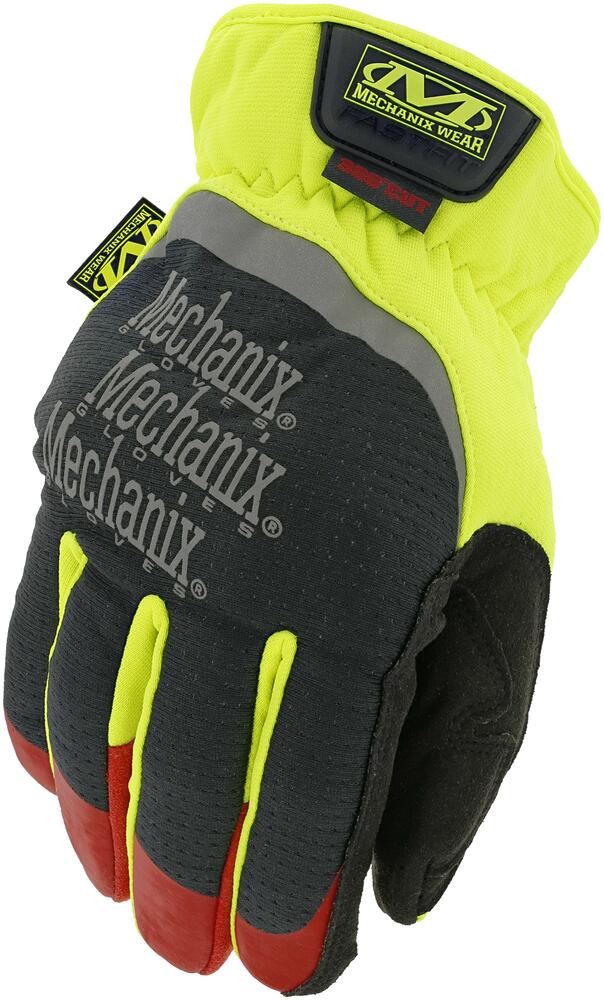 Mechanix Wear Hi-Viz FastFit® D4-360 Gloves (X-Large, Black/Fluorescent Yellow)