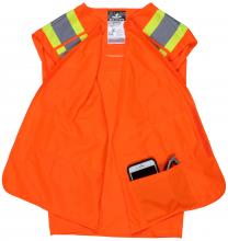 MCR Safety WCCS2BOX4 - CSA Brkway Vest, 4" Lim/Sil Tpe X4