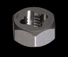 Cle-Line C65573 - Carbon Steel Hexagon Rethreading Die - Taper Pipe