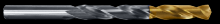 Cle-Line C97374 - 135° Heavy-Duty TiN-Tipped Jobber Length Drill