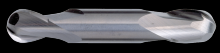 Cleveland C60208 - 2-Flute Ball Nose General Purpose End Mill