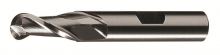 Cleveland C42137 - HSS Single End 2-Flute Center Cutting Ball Nose Finisher