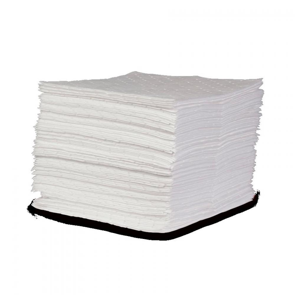 SORBENT PAD. OIL ONLY. 17&#34;X19&#34;. 100/BALE