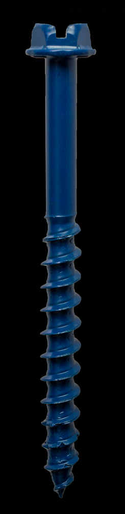 Titen Turbo™ - 1/4 in. x 2-3/4 in. Hex-Head Concrete and Masonry Screw, Blue (25-Qty)