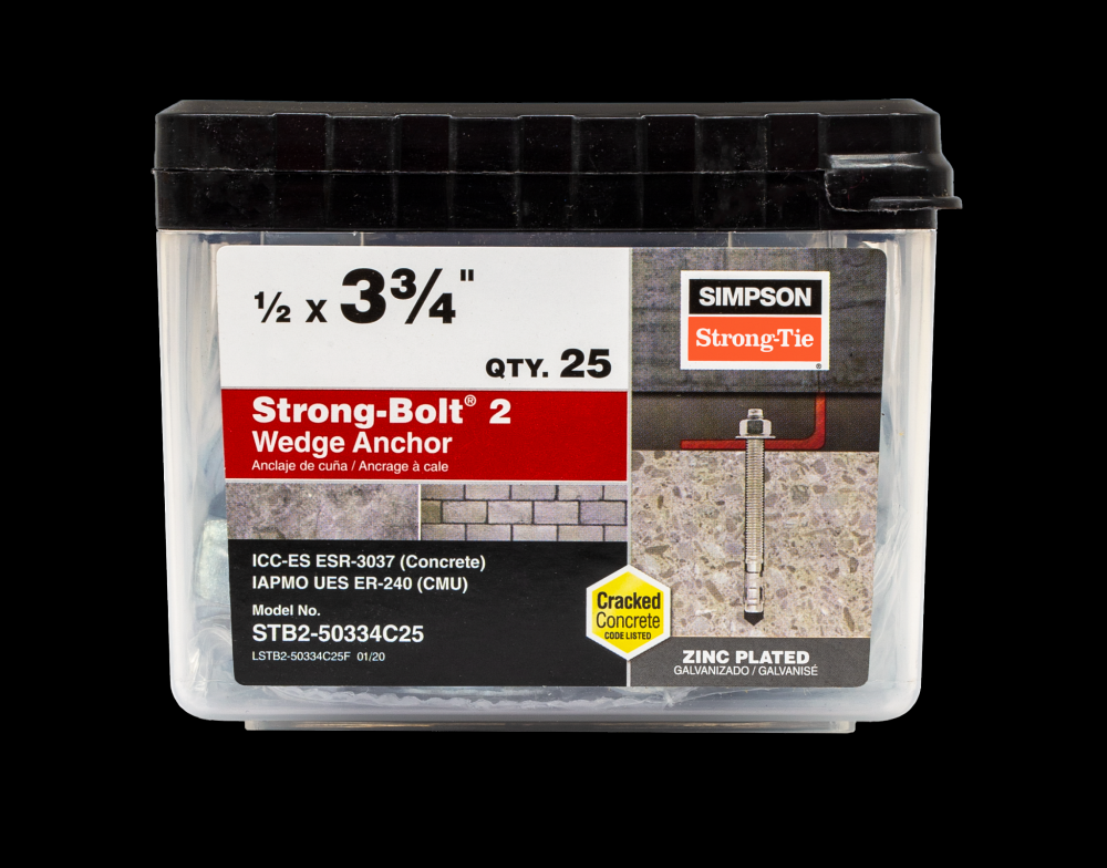 Strong-Bolt® 2 - 1/2 in. x 3-3/4 in. Wedge Anchor (25-Qty)