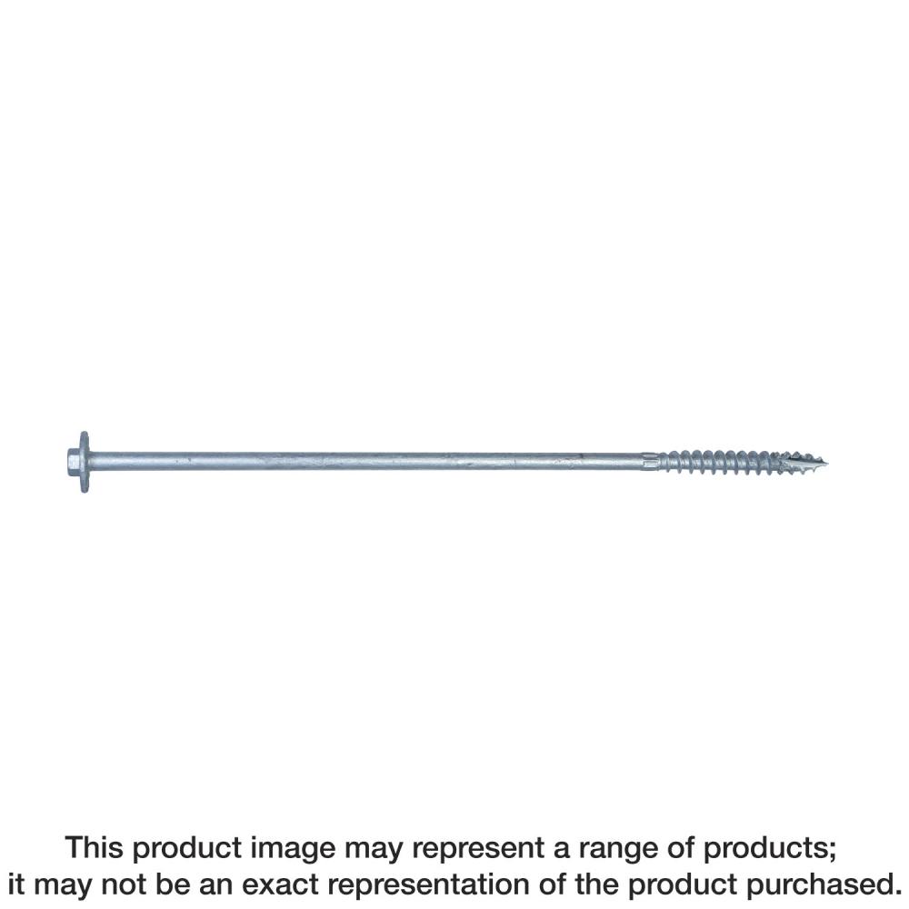 Strong-Drive® SDWH™ TIMBER-HEX SS Screw - 0.275 in. x 12 in. 1/2 Hex, Type 316 (5-Qty)