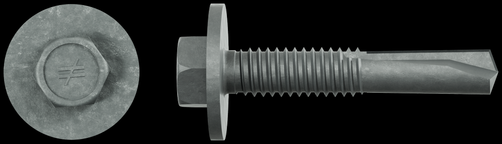 Strong-Drive® XL LARGE-HEAD METAL Screw (Collated) - #12 x 1-1/4 in. 5/16 Hex (1000-Qty)