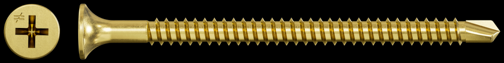DWFSD Drywall-to-CFS Screw (Collated) - #8 x 2-3/8 in. #2 Phillips, Yellow Zinc (1500-Qty)