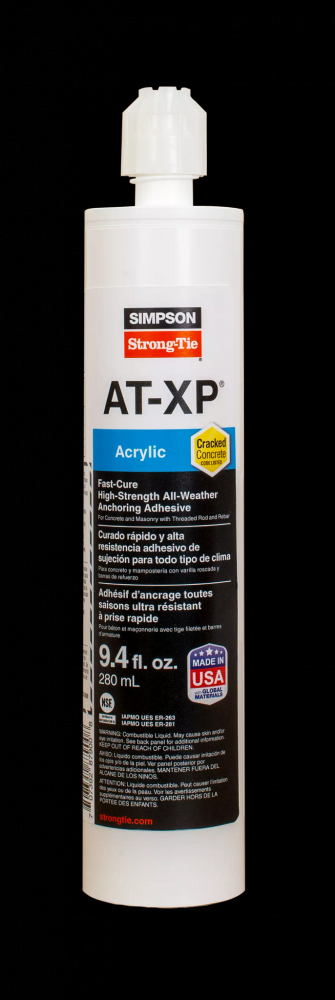 AT-XP® 9.4-oz. High-Strength Acrylic Anchoring Adhesive Cartridge w/ Nozzle