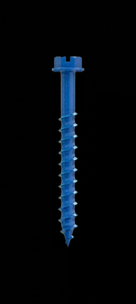 Titen Turbo™ - 1/4 in. x 2-1/4 in. Hex-Head Concrete and Masonry Screw, Blue (75-Qty)