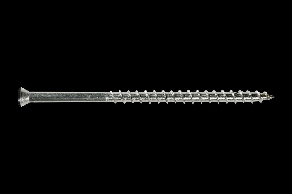 Trim-Head Screw, 6-Lobe Drive - #7 x 2-1/4 in. T-15 Type 316, Black (20-Qty)