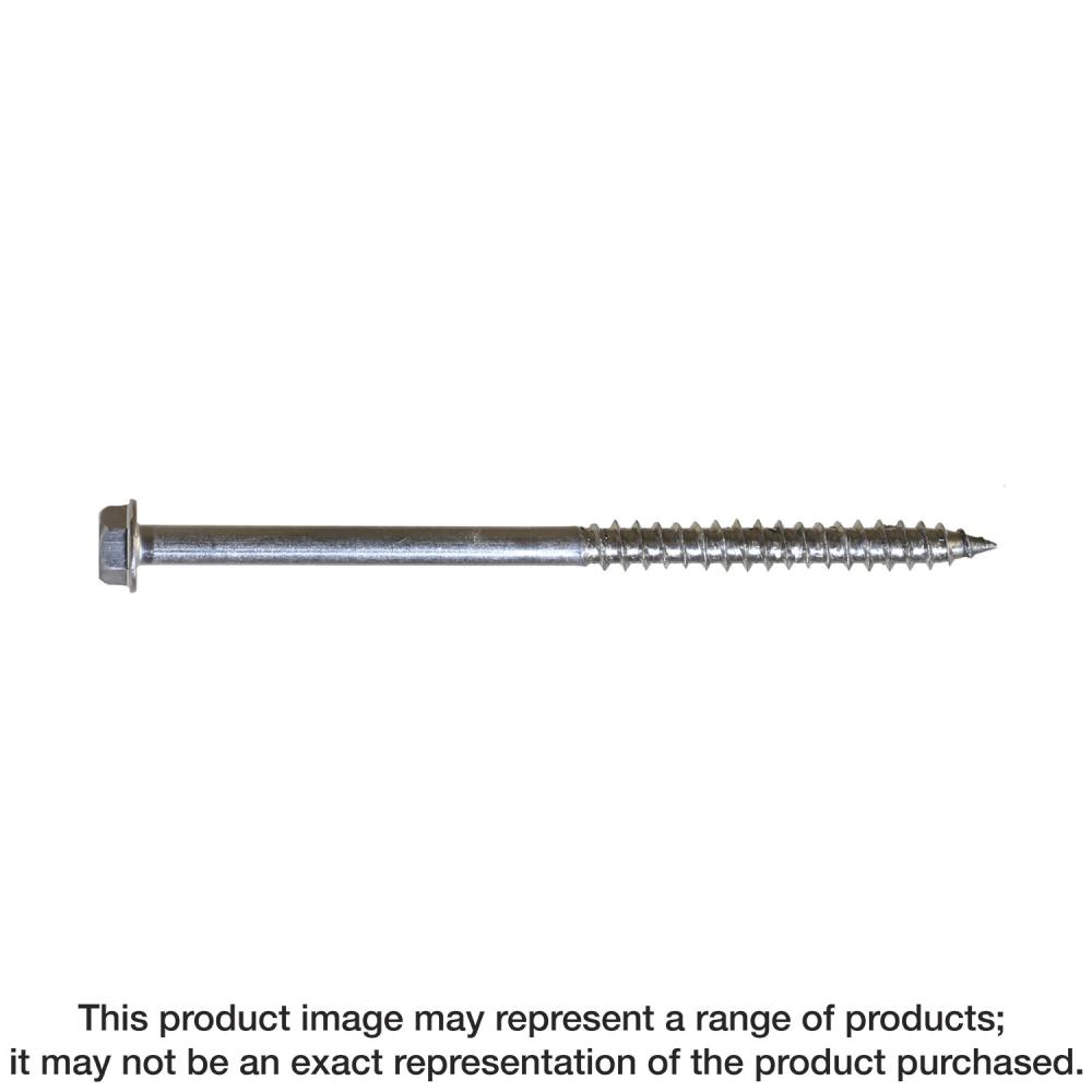 Strong-Drive® SDWH™ TIMBER-HEX SS Screw - 0.185 in. x 4-1/2 in. 5/16 Hex, Type 316 (100-Qty)