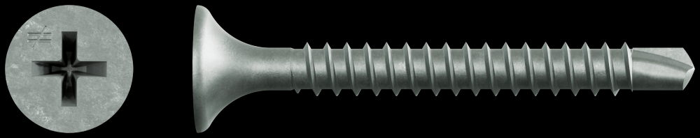 DWFSD Drywall-to-CFS Screw (Collated) - #6 x 1-1/4 in. #2 Phillips, Quik Guard® (2500-Qty)