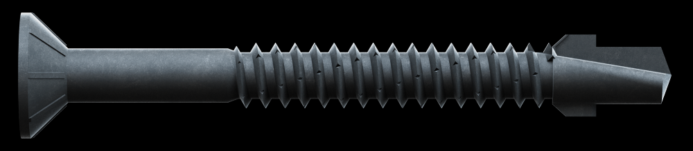 Strong-Drive® TB WOOD-TO-STEEL Screw - #14 x 2-3/8 in. #3 SQ, Black Phos. (50-Qty)