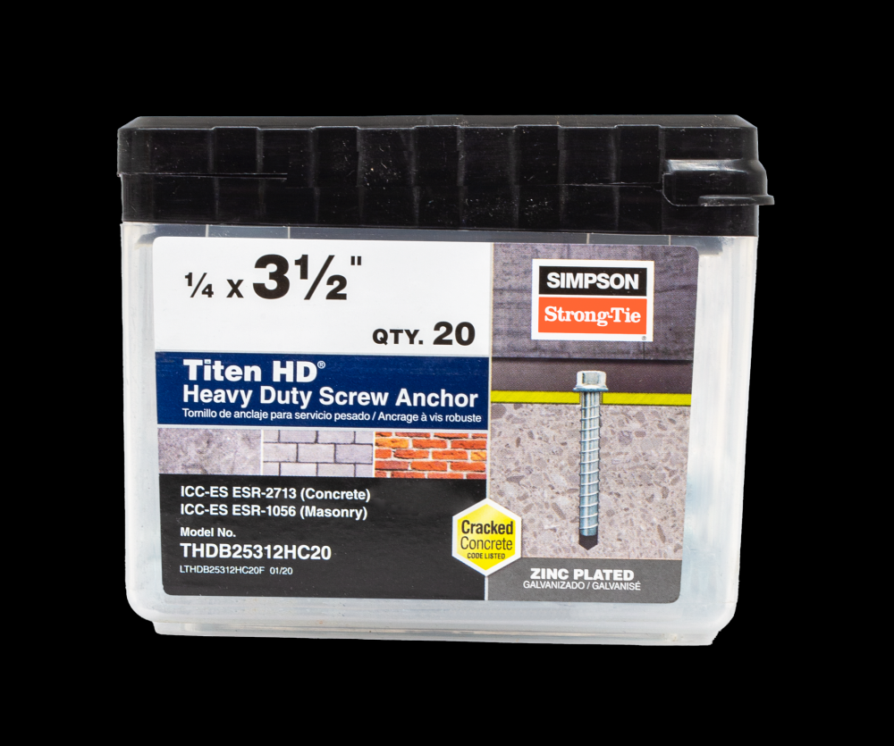 Titen HD® 1/4 in. x 3-1/2 in. Heavy-Duty Screw Anchor (50-Qty)