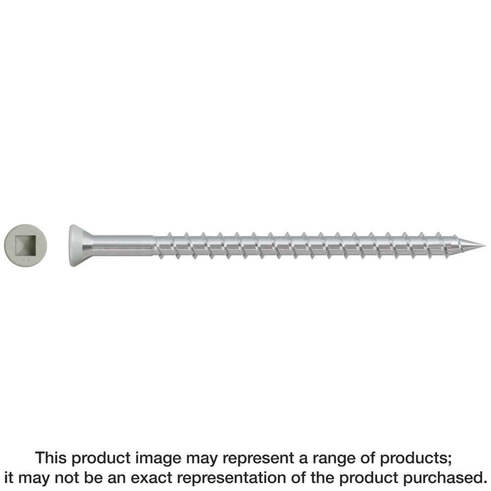 Trim-Head Screw - Sharp Point (Collated) - #7 x 2-1/2 in. #2 Square Type 305 Gray (1100-Qty)