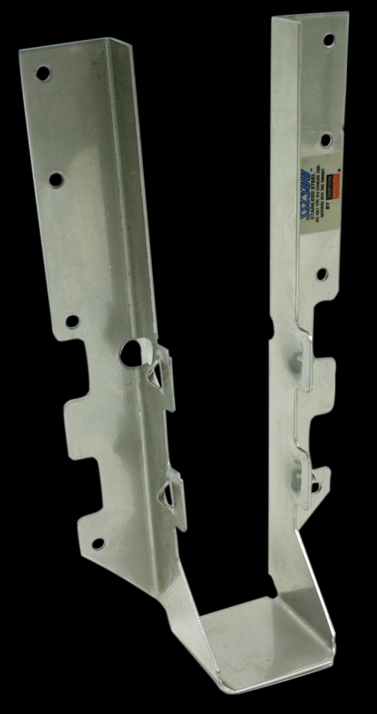 LUS Stainless-Steel Face-Mount Joist Hanger for 2x10