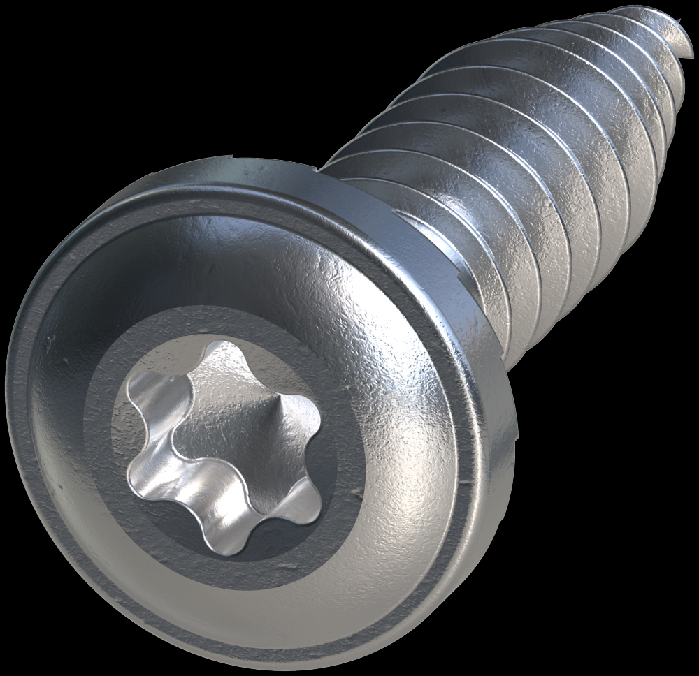 FPH Flat Pan-Head Screw — #10 x 3/4 in. T20, Clear Zinc (5000-Qty)